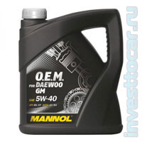 Моторное масло O.E.M. for DAEWOO GM 5W-40